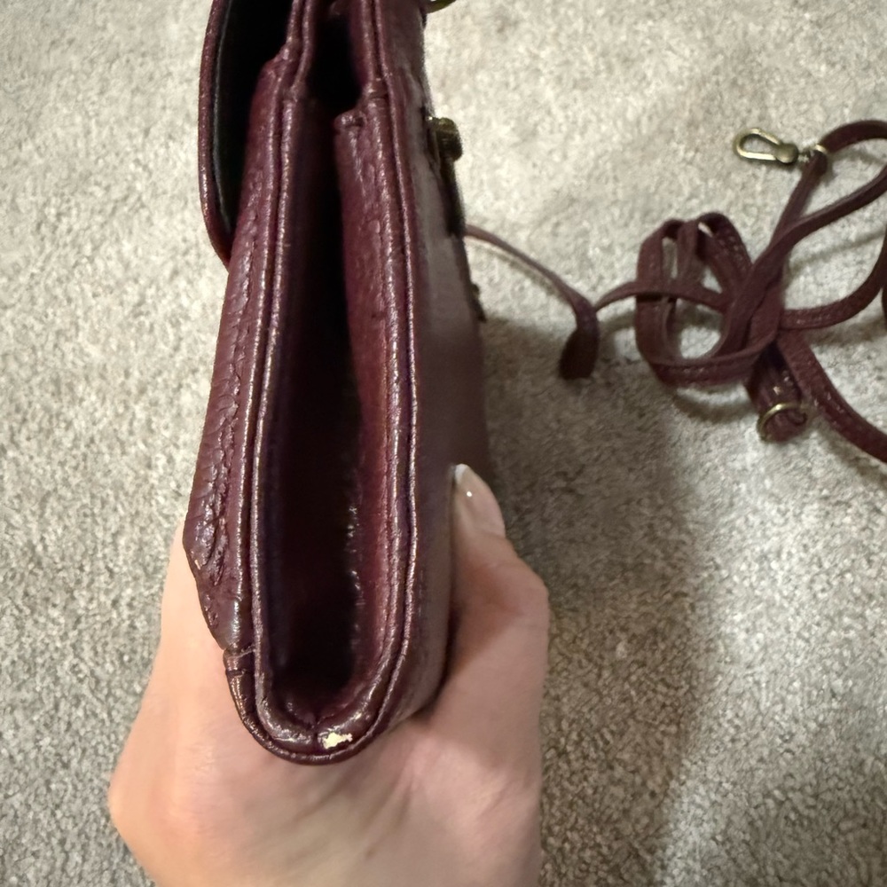 The Sak Deep Red Leather Wallet Crossbody - Picture 3 of 4